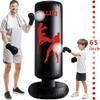 Freestanding Punching Bag for Adults, Kick Boxing Bag with Stand for Adults, Blow up Punching Bag for Kids 12-14 view 3