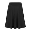 YiZYiF Kids Girls' Solid Flared A-Line Skirt Full Circle School Skater Skirt Knee Length Black 6 Years view 1