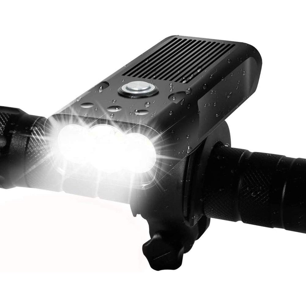 NCRD Waterproof High Lumen Rechargeable Mountain, Road Bike Headlight, 3 Modes Bike Light Waterproof Headlight Bike Accessories