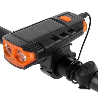 NCRD High Lumens Bike Light, USB Rechargeable LED Bicycle Front Headlight High Bright 5 Hours Mountain Road Cycling Safety Commuter Flashlight with 5 Modes, Waterproof Bike Light
