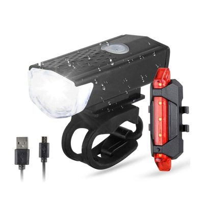 NCRD High Lumens Bike Light, USB Rechargeable LED Bicycle Front Headlight High Bright Mountain Road Cycling Safety Commuter Flashlight, Waterproof Bike Light