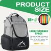 HIMAL HIMAL Disc Golf Bag Holds 22+ Discs, Durable Disc Golf Backpack with Large Capacity, and Multiple Storage Pockets view 3