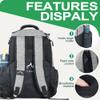 HIMAL HIMAL Disc Golf Bag Holds 22+ Discs, Durable Disc Golf Backpack with Large Capacity, and Multiple Storage Pockets view 4