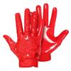 SLEEFS Youth Football Gloves for Boys and Girls, Red Sticky Receiver Flag Football Gloves for Youth, Adult Men or Women, Stretch Fit, No Slip, Perfect Grip, Machine Washable, Medium view 1