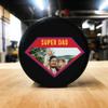 Buffalo Bottle Craft Father's Day Hockey Puck Gift- Best Dad Printed Gift Personalized Puck- Official Size-Thanks Dad Custom Design Real Hockey Puck Present view 4