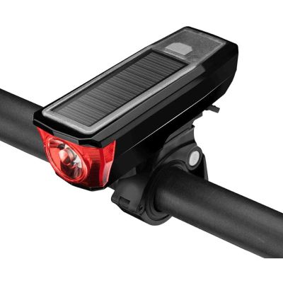 NCRD High Lumens USB Rechargeable Bike Light Front,Super Bright Bike Headlight LED-5 Modes Light Waterproof Bicycle Headlight,Light for Road,Mountain (Color : Red)