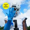 SLEEFS Youth Football Gloves for Boys and Girls, Blue Sticky Receiver Flag Football Gloves for Youth, Adult Men or Women, Stretch Fit, No Slip, Perfect Grip, Machine Washable, Extra Large view 2