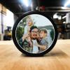Buffalo Bottle Craft Father's Day Hockey Puck Gift- Best Dad Printed Gift Personalized Puck- Official Size-Thanks Dad Custom Design Real Hockey Puck Present view 4