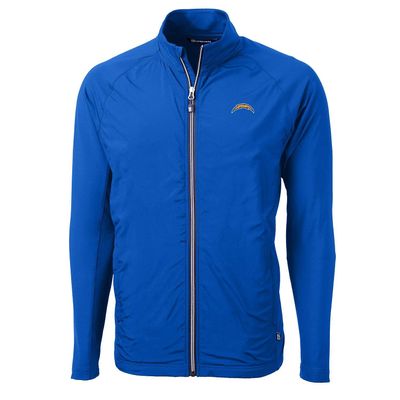 Cutter & Buck Men's Royal Los Angeles Chargers Adapt Eco Knit Full-Zip Jacket