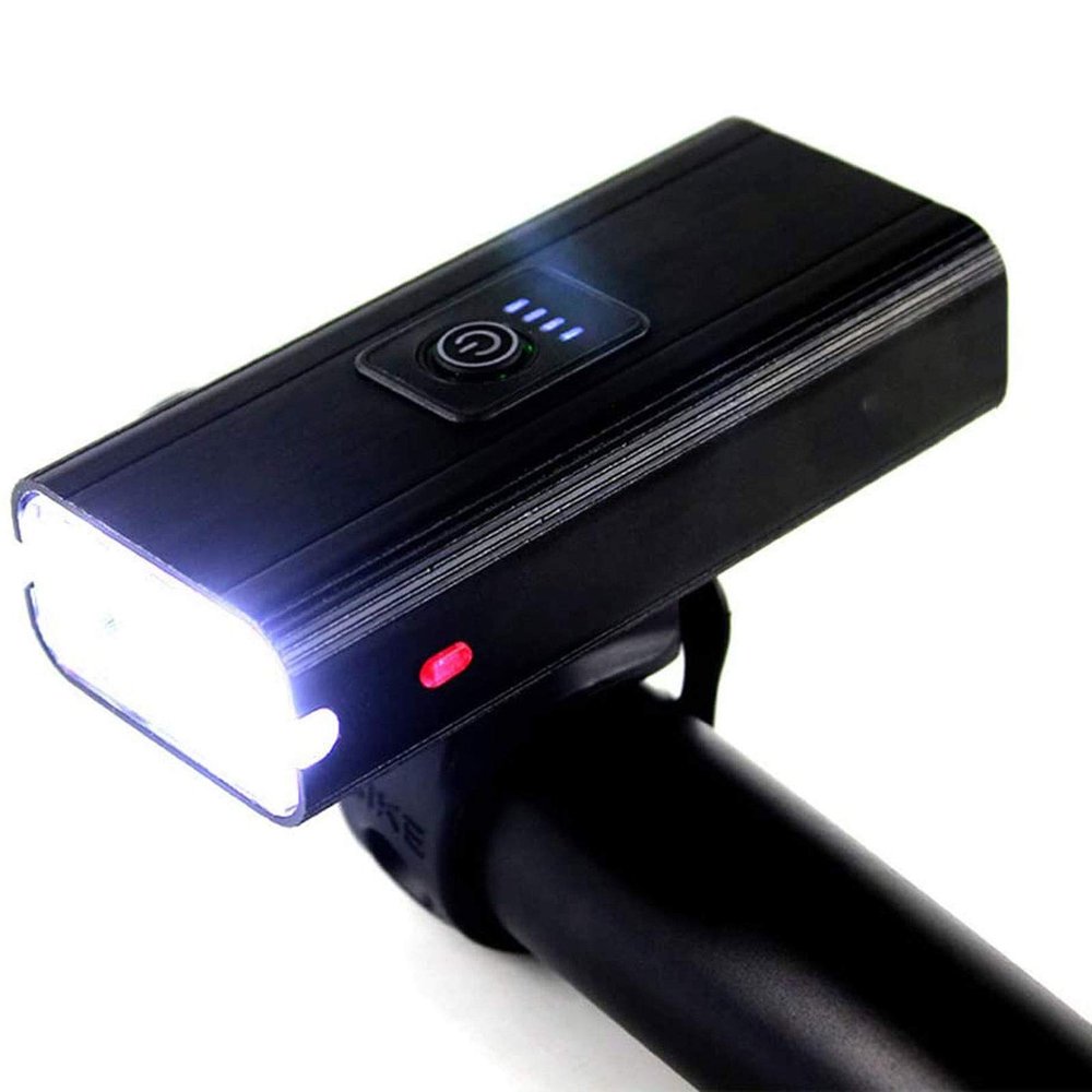 NCRD USB Rechargeable Super Bike Headlight, High Lumen Bright Front Lights LED, 6 Light Mode Options Fits All Bicycles, Road, Mountain