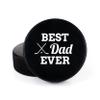 Buffalo Bottle Craft Father's Day Hockey Puck Gift- Best Dad Printed Gift Personalized Puck- Official Size-Thanks Dad Custom Design Real Hockey Puck Present view 1