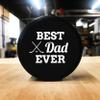 Buffalo Bottle Craft Father's Day Hockey Puck Gift- Best Dad Printed Gift Personalized Puck- Official Size-Thanks Dad Custom Design Real Hockey Puck Present view 4