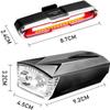 NCRD USB Rechargeable Bike Light, Super Bright Bike Headlight High Lumens and Back Rear Light, Waterproof Bicycle Headlight and Taillight, Easy to Mount Fits for Mountain Road Kids Bikes Cycling view 2