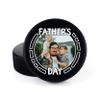 Buffalo Bottle Craft Father's Day Hockey Puck Gift- Best Dad Printed Gift Personalized Puck- Official Size-Thanks Dad Custom Design Real Hockey Puck Present view 1