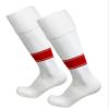 Just 4 Kicks Kid's Soccer Socks Classic Style, Boys and Girls Soccer Socks (Classic White/Red) view 1