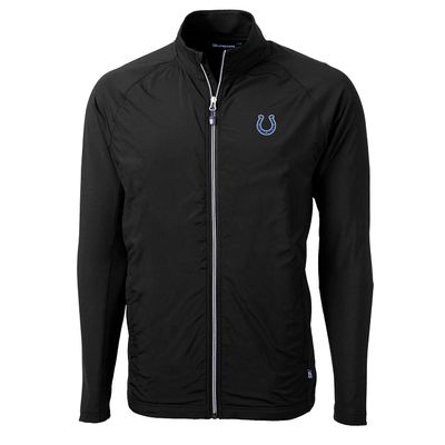 Cutter & Buck Men's Black Indianapolis Colts Adapt Eco Knit Full-Zip Jacket