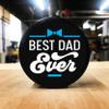 Buffalo Bottle Craft Father's Day Hockey Puck Gift- Best Dad Printed Gift Personalized Puck- Official Size-Thanks Dad Custom Design Real Hockey Puck Present view 4