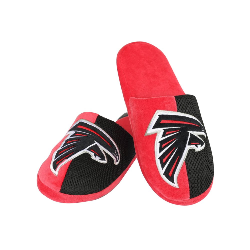 FOCO Atlanta Falcons NFL Mens Logo Staycation Slippers - XL