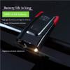 NCRD USB Rechargeable Bike Light, High Lumens Bike Headlight 2 LED,Super Bright Headlight Front Lights, 6 Light Mode and Smart Mode Fits All Bicycles, Mountain,Road (Color : Green) view 2