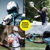 SLEEFS Youth Football Gloves for Boys and Girls, Black Sticky Receiver Flag Football Gloves for Youth, Adult Men or Women, Stretch Fit, No Slip, Perfect Grip, Machine Washable, Medium view 3