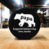 Buffalo Bottle Craft Father's Day Hockey Puck Gift- Best Dad Printed Gift Personalized Puck- Official Size-Thanks Dad Custom Design Real Hockey Puck Present view 4