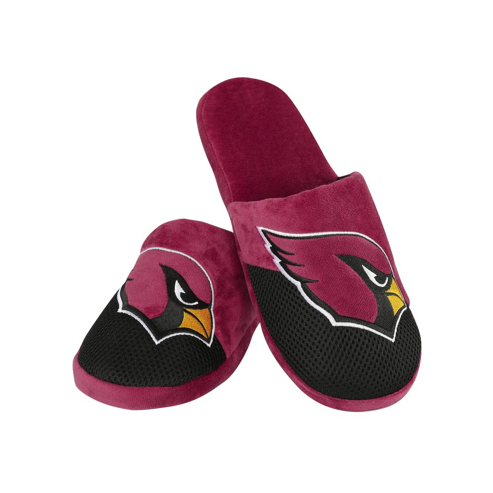 FOCO Arizona Cardinals NFL Mens Logo Staycation Slippers - XL