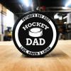 Buffalo Bottle Craft Father's Day Hockey Puck Gift- Best Dad Printed Gift Personalized Puck- Official Size-Thanks Dad Custom Design Real Hockey Puck Present view 4