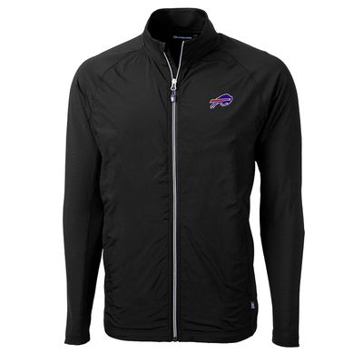 Cutter & Buck Men's Black Buffalo Bills Adapt Eco Knit Full-Zip Jacket