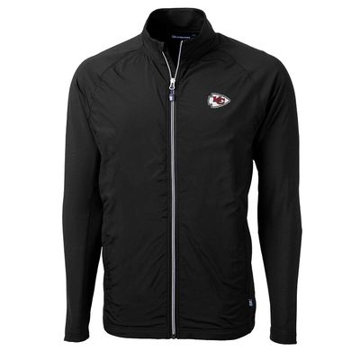 Cutter & Buck Men's Black Kansas City Chiefs Adapt Eco Knit Full-Zip Jacket