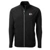 Cutter & Buck Men's Black Kansas City Chiefs Adapt Eco Knit Full-Zip Jacket view 1