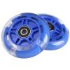 Gladeer 2-Pack 80mm 3-Wheeled Scooter Rear Wheels Light Up Inline Skate Replacement Wheels w/Bearings (Blue) view 2