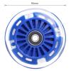 Gladeer 2-Pack 80mm 3-Wheeled Scooter Rear Wheels Light Up Inline Skate Replacement Wheels w/Bearings (Blue) view 4