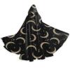 Halloween Wizard Witch Hooded Robe Gold Glitter Crescent Moon Stars Cloak Christmas Hoodies Cape Cosplay view 1