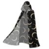 Halloween Wizard Witch Hooded Robe Gold Glitter Crescent Moon Stars Cloak Christmas Hoodies Cape Cosplay view 3