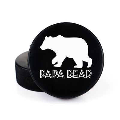 Buffalo Bottle Craft Father's Day Hockey Puck Gift- Best Dad Printed Gift Personalized Puck- Official Size-Thanks Dad Custom Design Real Hockey Puck Present