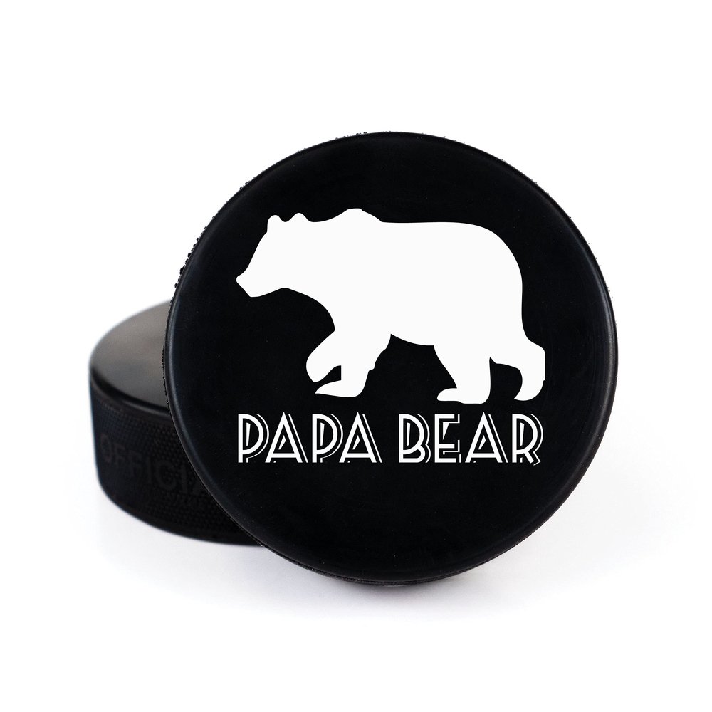 Buffalo Bottle Craft Father's Day Hockey Puck Gift- Best Dad Printed Gift Personalized Puck- Official Size-Thanks Dad Custom Design Real Hockey Puck Present