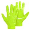 SLEEFS Youth Football Gloves for Boys and Girls, Safety Yellow Sticky Receiver Flag Football Gloves for Youth, Adult Men or Women, Stretch Fit, No Slip, Perfect Grip, Machine Washable, XXL view 1