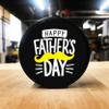 Buffalo Bottle Craft Father's Day Hockey Puck Gift- Best Dad Printed Gift Personalized Puck- Official Size-Thanks Dad Custom Design Real Hockey Puck Present view 4