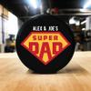 Buffalo Bottle Craft Father's Day Hockey Puck Gift- Best Dad Printed Gift Personalized Puck- Official Size-Thanks Dad Custom Design Real Hockey Puck Present view 4