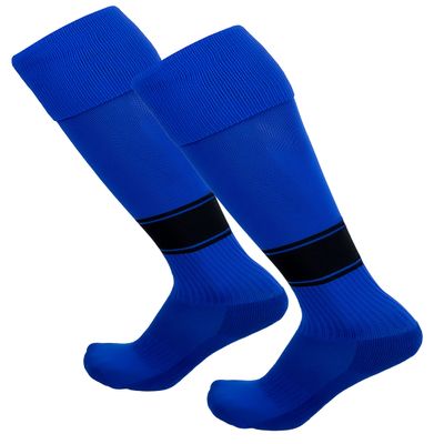 Just 4 Kicks Kid's Soccer Socks Classic Style, Boys and Girls Soccer Socks (Classic Royal/Black)