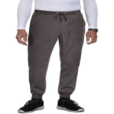 KOI Next Gen Day to Night Men's 7-Pocket Jogger Scrub Pants Heather Grey X-Large Tall