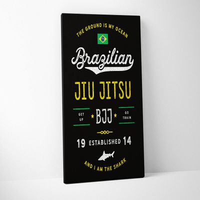 Damdekoli Jiu Jitsu Poster - BJJ (16 x 20 Inches - Canvas)