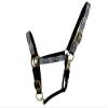 3-Ply Nylon Halter w/Royal Blue Navajo Print Overlay view 1