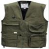 Kid's Cargo Explorer Vest for Outdoor, Adventure, Safari and Travel Wear with Pockets, Cotton, Forest Green, Large view 1