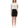 S.C. & CO. Women's Denim Pull On, Stretch Fabric Built-in Knit Short Skort Skirt Black Small, Small Short view 1