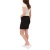 S.C. & CO. Women's Denim Pull On, Stretch Fabric Built-in Knit Short Skort Skirt Black Small, Small Short view 3