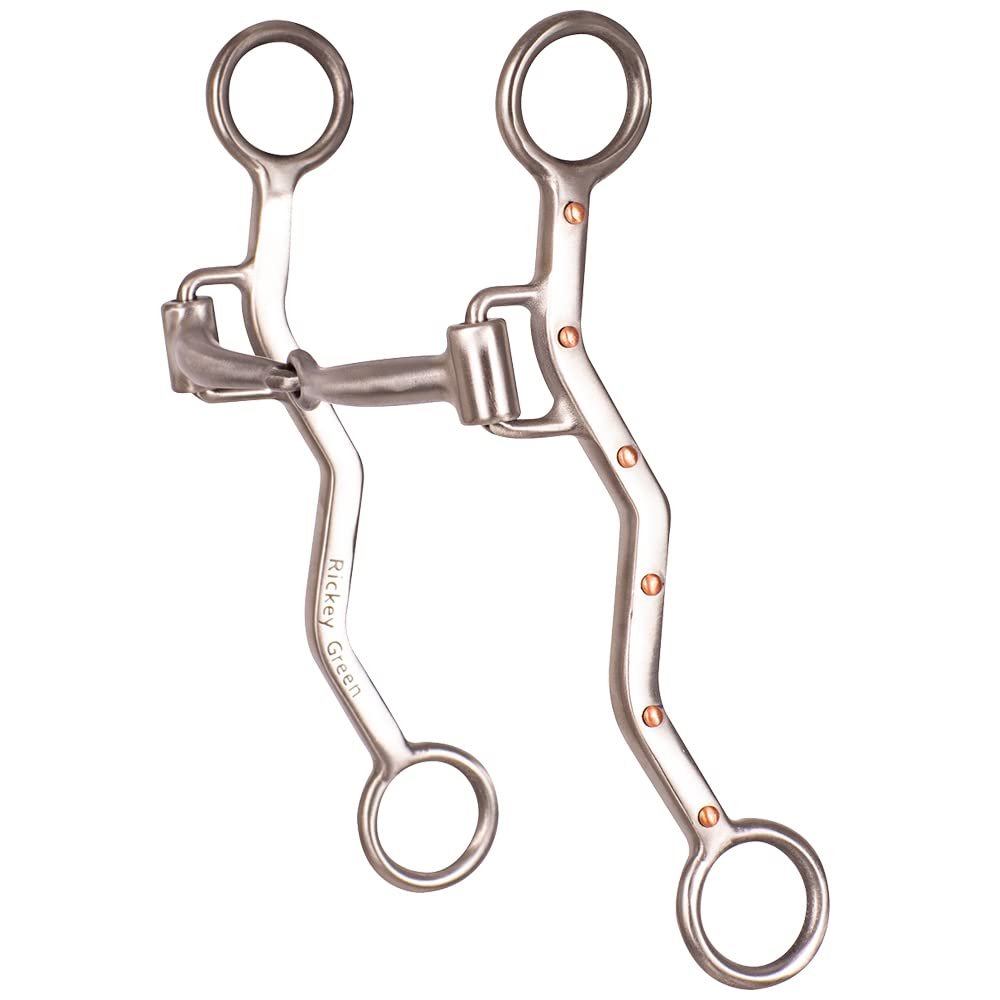 Classic Rope Company Rickey Green Long Shank Snaffle Bit N/A N/A