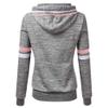 Wirziis Womens Plus Size Hoodies Sweater, Long Sleeve Drawstring Sweatshirt Ladies Comfy Stripe Trendy Pocket Pullover Tops view 3