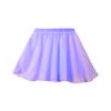 easyforever Kids Girls Basic Chiffon Pleated Pull-on Wrap Skirt Skort Ballet Dancewear Daily Casual Outfits Light Purple Q 3-4 Years view 3