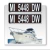 Curb-N-Sign Super Reflective BowBrite Custom Boat Registration Numbers and Letters, Pack of 1 (2pcs) Custom Boat Lettering, Highly Reflective Vinyl Decal Boat Decal Stickers (Brown) view 1
